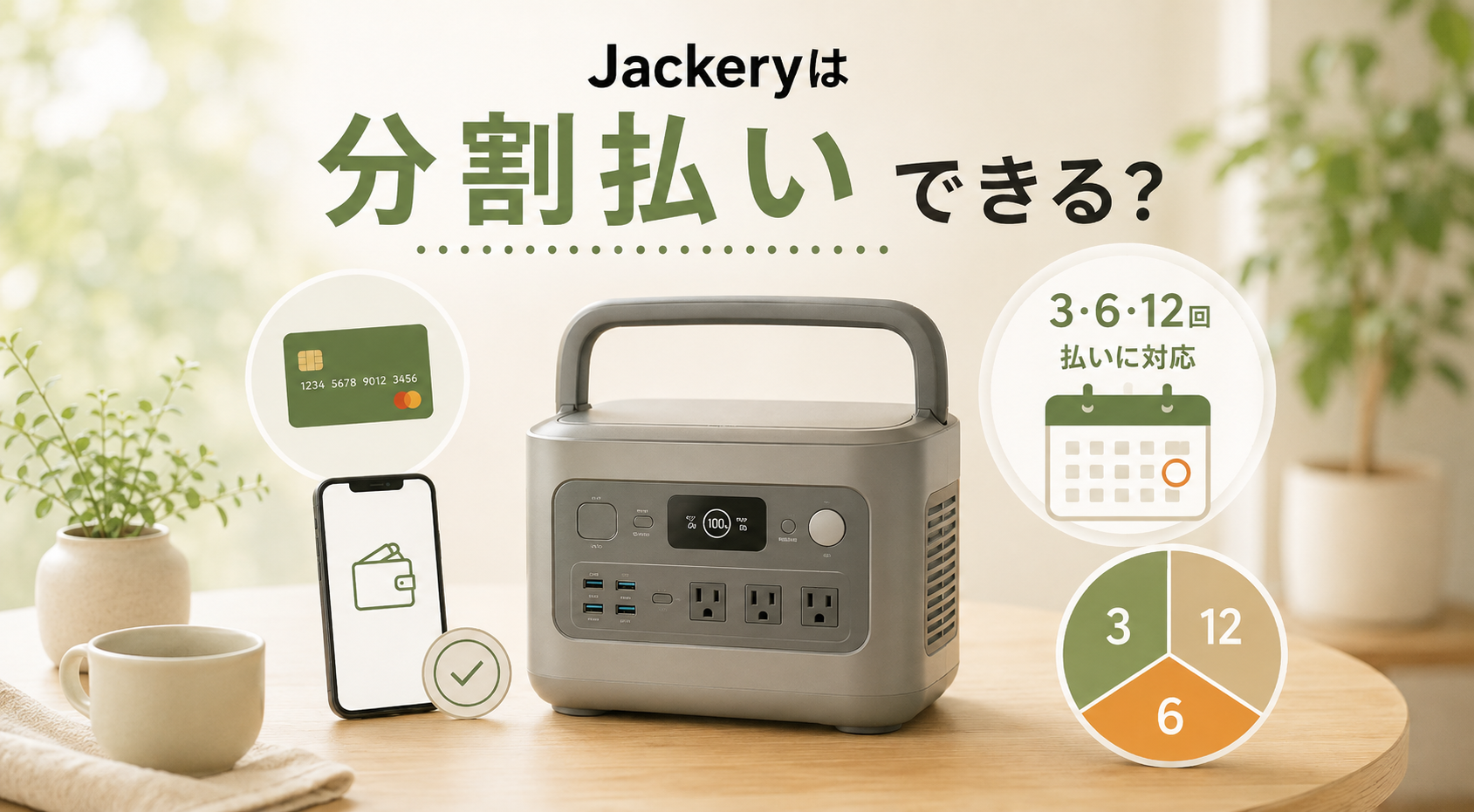 Jackeryは分割払いできる？Paidyの支払い方法